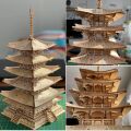 RoboTime 3D dřevěná skládačka Pětipatrová pagoda